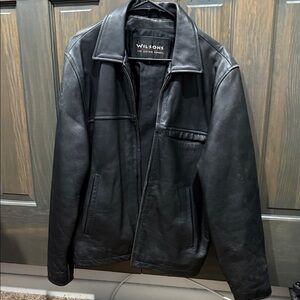 Wilsons Leather Classic Black Men's Jacket size small